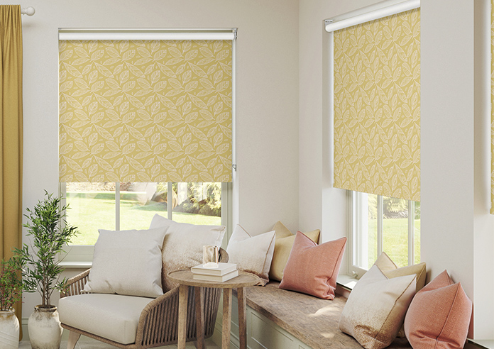 Falling Leaves, Citrine - Twist&Fit Roller Blind - Image 3